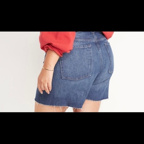 NWT High-Waisted Straight Non-Stretch Cut-Off Jean Shorts 5” inseam size: 28 - Picture 3 of 5